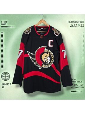 Ottawa Senators Tkachuk Reverse Retro Adidas NHL Jersey Black Size 50